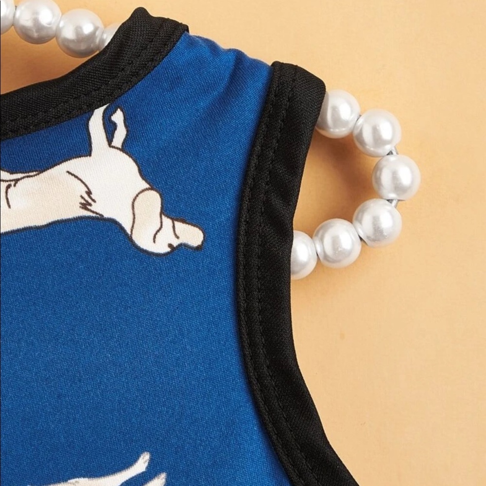 Cartoon Graphic Pet Tank Top - Picture 4 of 9